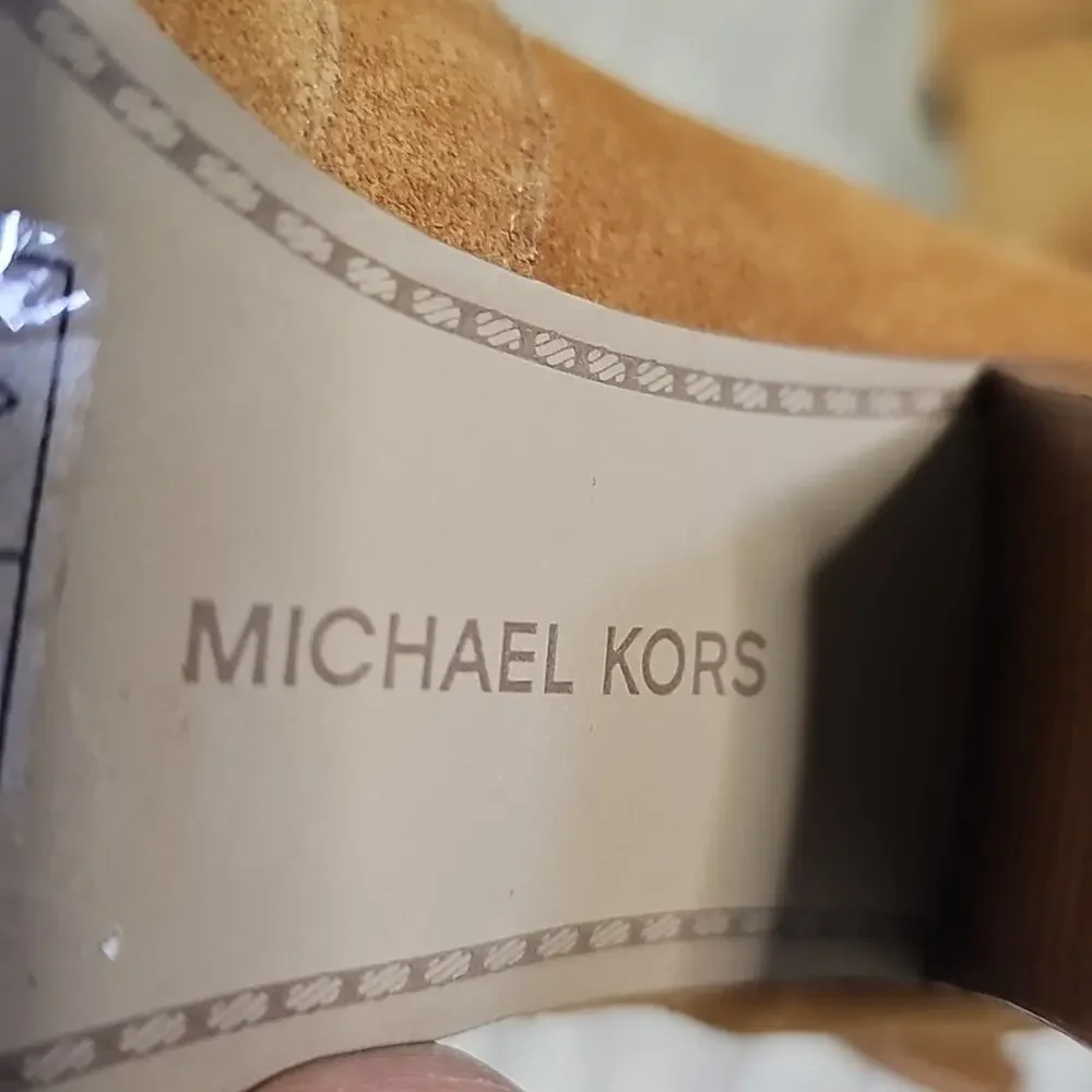 Michael Kors Walden Suede Leather Ankle Boots Womens Size 6
